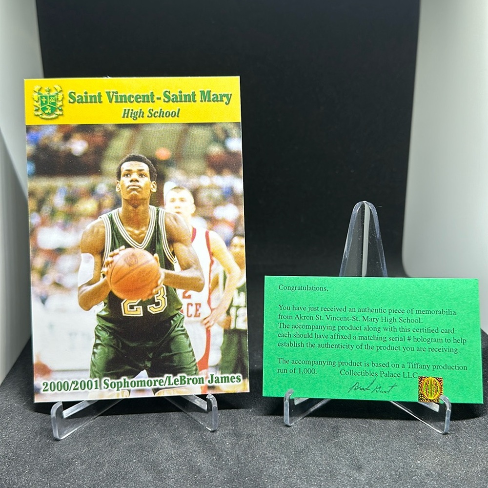 Certified 2000-01 Saint Vincent - Saint Mary H.S Lebron James